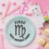 占星術標識《星座》乙女座パーソナライズされた誕生日 ペーパープレート (パーティー)