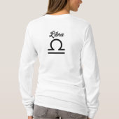 占星術記号ライブラリはかりで測記号 Tシャツ (裏面)