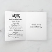 占星術記号 | バースデー カード (内部)