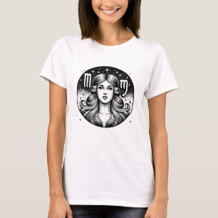 占星術記号《星座》乙女座記号 Tシャツ