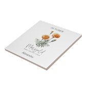 占星術誕生月10月 |花のマリゴールド タイル (側面)