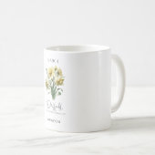 占星術誕生月3月 |花水仙 コーヒーマグカップ (正面右)