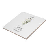 占星術誕生月4月 |花のデイジー タイル (側面)