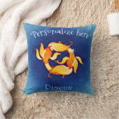 占星術魚座の装飾装飾用クッション クッション (ブランケット)