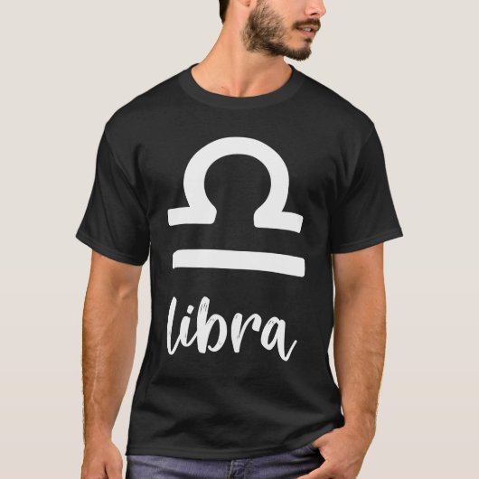 占星術 てんびん座 星座 Tシャツ (正面)