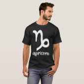 占星術 やぎ座 星座 Tシャツ (正面フル)