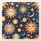 占星術 ガラスコースター (正面)