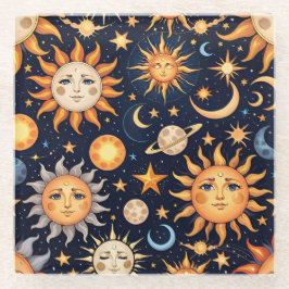 占星術 ガラスコースター