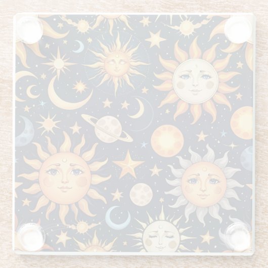 占星術 ガラスコースター (裏面)