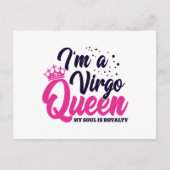 占星術 乙女座 8月 & 9月 誕生日 乙女座 ポストカード (正面)