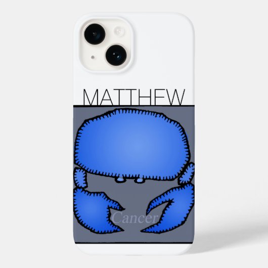 占星術〔占星術の〕十二宮図がんサイン誕生日名iPC Case-Mate iPhoneケース (裏面)