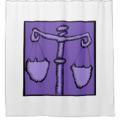 占星術〔占星術の〕十二宮図がん徴候誕生日シャワーC翔 シャワーカーテン (正面)