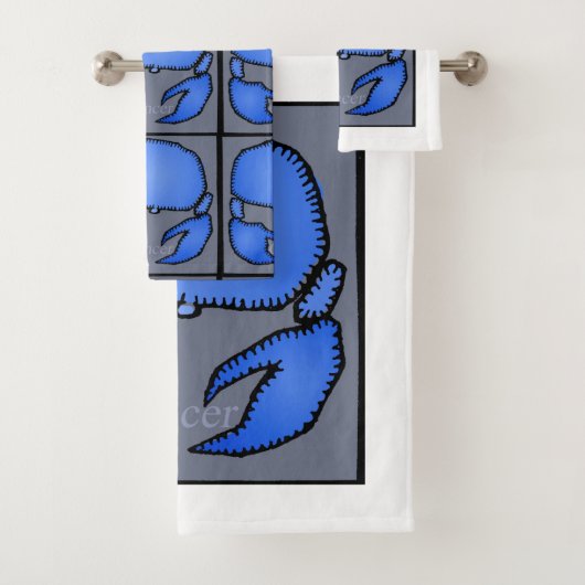 占星術〔占星術の〕十二宮図がん徴候誕生日風呂T バスタオルセット (インサイチュ)