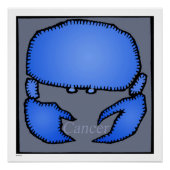 占星術〔占星術の〕十二宮図がん徴候誕生日20x20 P ポスター (正面)