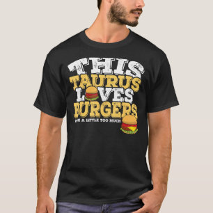 占星術〔占星術の〕十二宮図サインタウラスラブバーガー Tシャツ