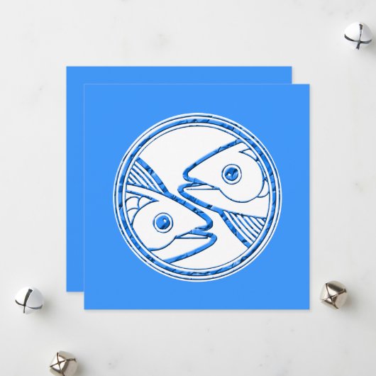 占星術〔占星術の〕十二宮図サインピセス シーズンカード (正面/裏面インサイチュ)