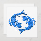 占星術〔占星術の〕十二宮図サインピセス シーズンカード (正面/裏面)