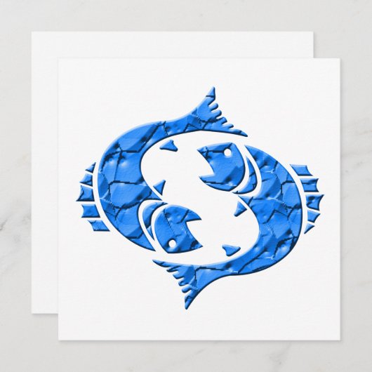 占星術〔占星術の〕十二宮図サインピセス シーズンカード (正面/裏面)