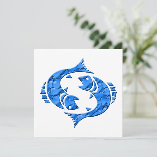 占星術〔占星術の〕十二宮図サインピセス シーズンカード (スタンド正面)