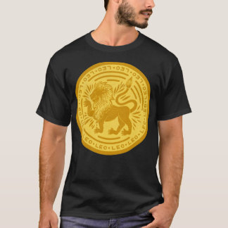 占星術〔占星術の〕十二宮図バッジレオサインTシャツ Tシャツ