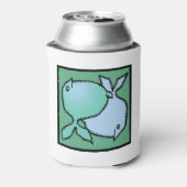 占星術〔占星術の〕十二宮図ピセスサイン誕生日クーラーボックス 缶クーラー (缶裏面)