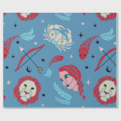 占星術〔占星術の〕十二宮図ラッピング紙 ラッピングペーパー (フラット)