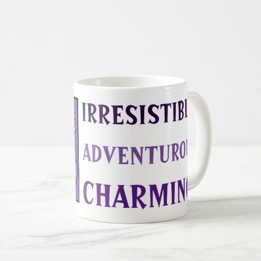 占星術〔占星術の〕十二宮図リブラサイン誕生日マグ コーヒーマグカップ (正面右)