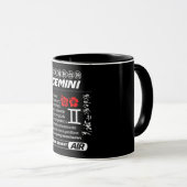 占星術/〔占星術の〕十二宮図標識/ジェミニ マグカップ (正面右)