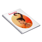 占星術〔占星術の〕十二宮図-ファンタジー蠍座 ノートブック (右側)