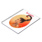 占星術〔占星術の〕十二宮図-ファンタジー蠍座 ノートブック (左側)