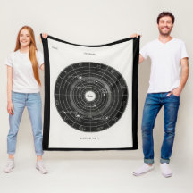 占星術,〔占星術の〕十二宮図，星占い，フリースブランケット