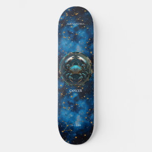 占星術〔占星術の〕十二宮図Sign パーソナライズされた Cancer Skateboa スケートボード