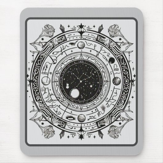 占星術:天相とシンボルや象徴 マウスパッド (正面)