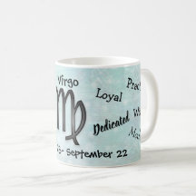 占星術《星座》乙女座符号の白黒