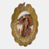 占星術《星座》乙女座〔占星術の〕十二宮図サイン写真カスタム誕生日 オーナメントカード (右)