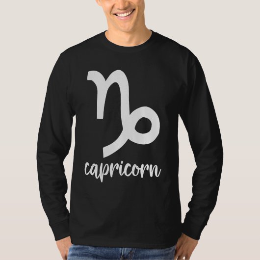 占星術 星座 山羊座 Tシャツ (正面)