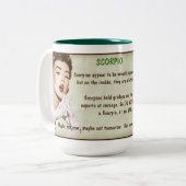 占星術: 蠍座(評価されるG) ツートーンマグカップ (正面左)