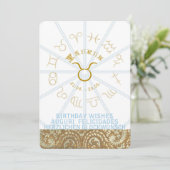 占星術～誕生日招待状タウロス 招待状 (スタンド正面)