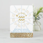 占星術~誕生日招待状 – アクエリアス 招待状 (スタンド正面)