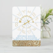 占星術~誕生日招待状-射手座 招待状 (スタンド正面)