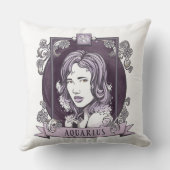 占星術- AQUARIUS クッション (裏面)