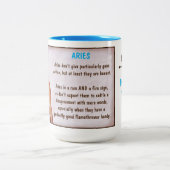 占星術: ARIES （定格G） ツートーンマグカップ (中央)