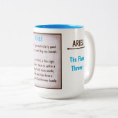 占星術: ARIES （定格G） ツートーンマグカップ (正面右)