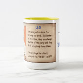 占星術: LEO （定格G） ツートーンマグカップ (中央)