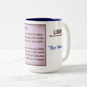 占星術: LIBRA （定格G） ツートーンマグカップ (正面右)