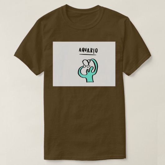 占星術IIIアクエリアス Tシャツ (デザイン正面)