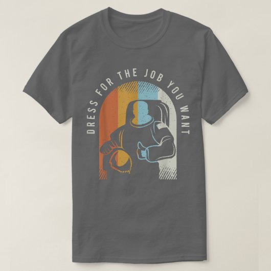 占星術Tシャツ好きの宇宙飛行士ユーモア Tシャツ (デザイン正面)