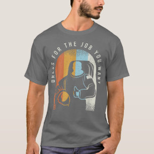 占星術Tシャツ好きの宇宙飛行士ユーモア Tシャツ