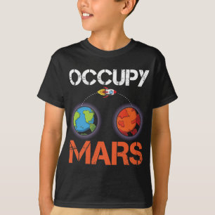 占有火星オーストラリア宇宙船員科学 Tシャツ