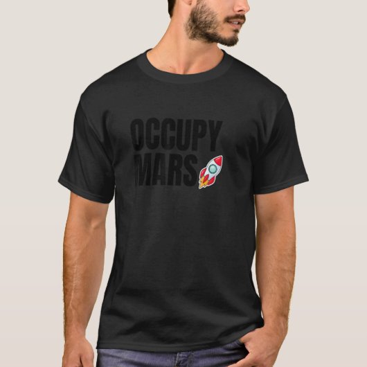 占有火星レトロヴィンテージ4 Tシャツ (正面)
